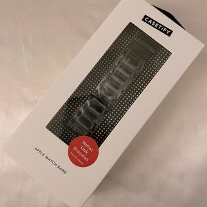 Casetify black metal apple watch band